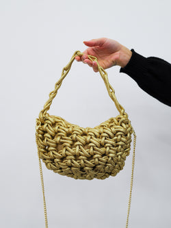 Sac à main à nœuds d'or