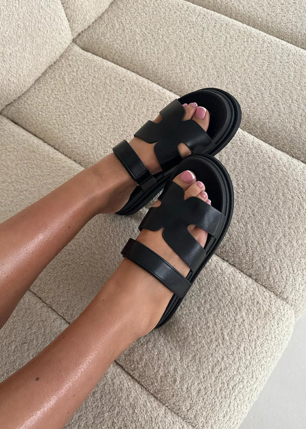 H Sandals - Black