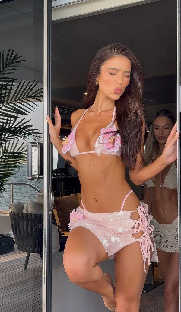 Luce 3 Piece Bikini - Rose